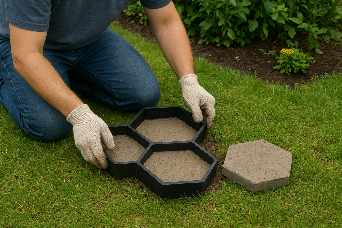 Molde para Adoquines Hexagonal