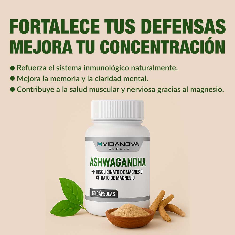 Ashwagandha 60 cápsulas