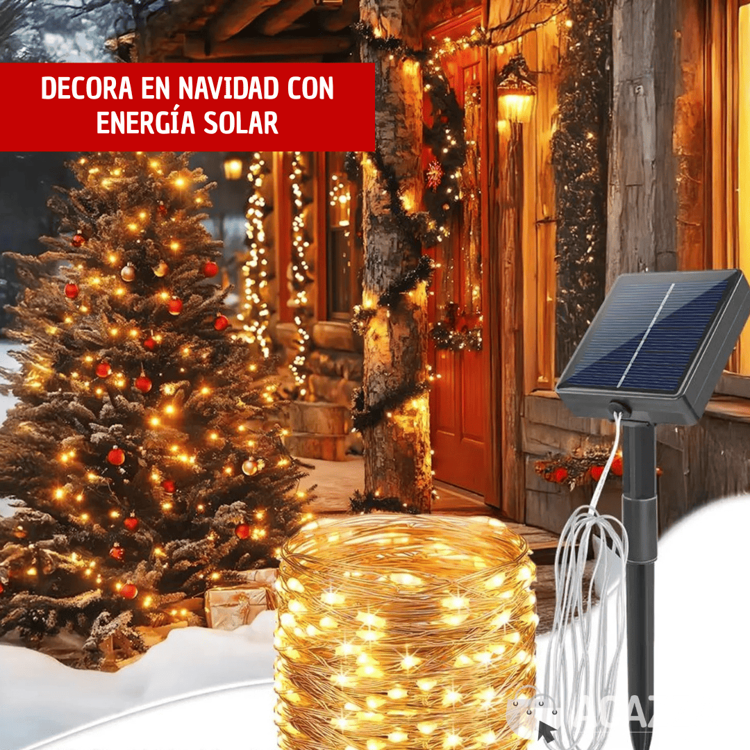 LuzFeliz™- Luces Solares Navideñas 20M (200 LED)