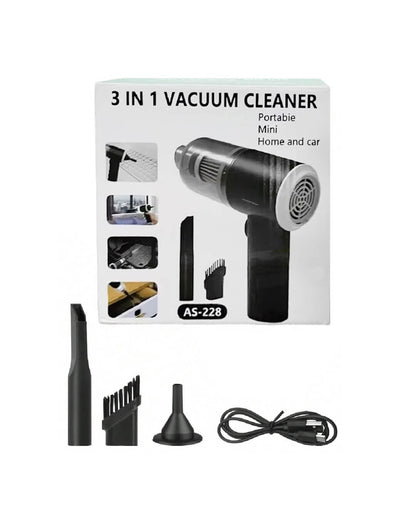Aspiradora Portátil 3En1- La Forma Más Práctica de Mantener Tu Auto Impecable