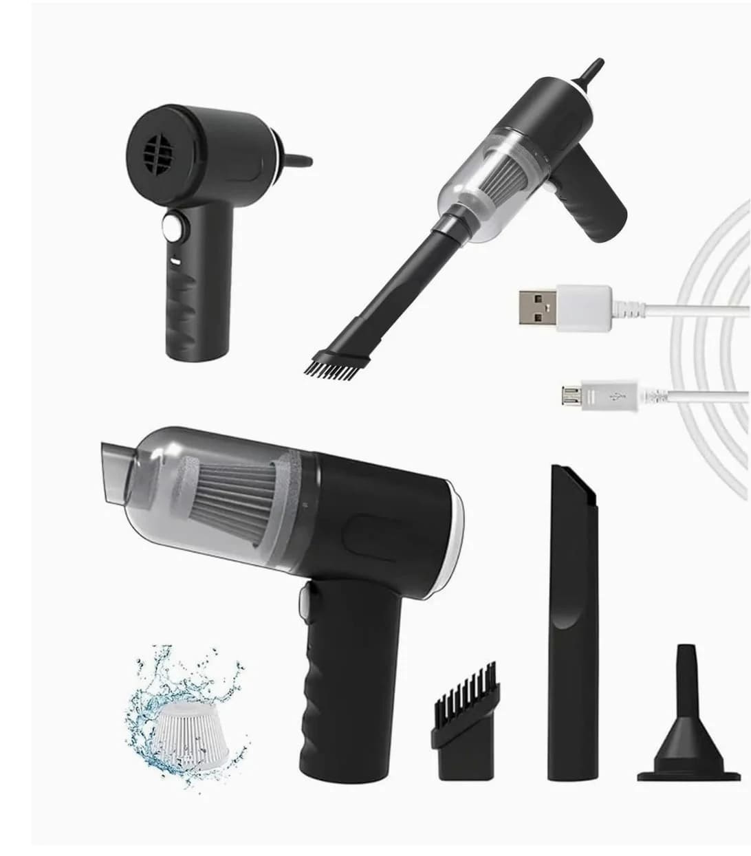 Aspiradora Portátil 3En1- La Forma Más Práctica de Mantener Tu Auto Impecable