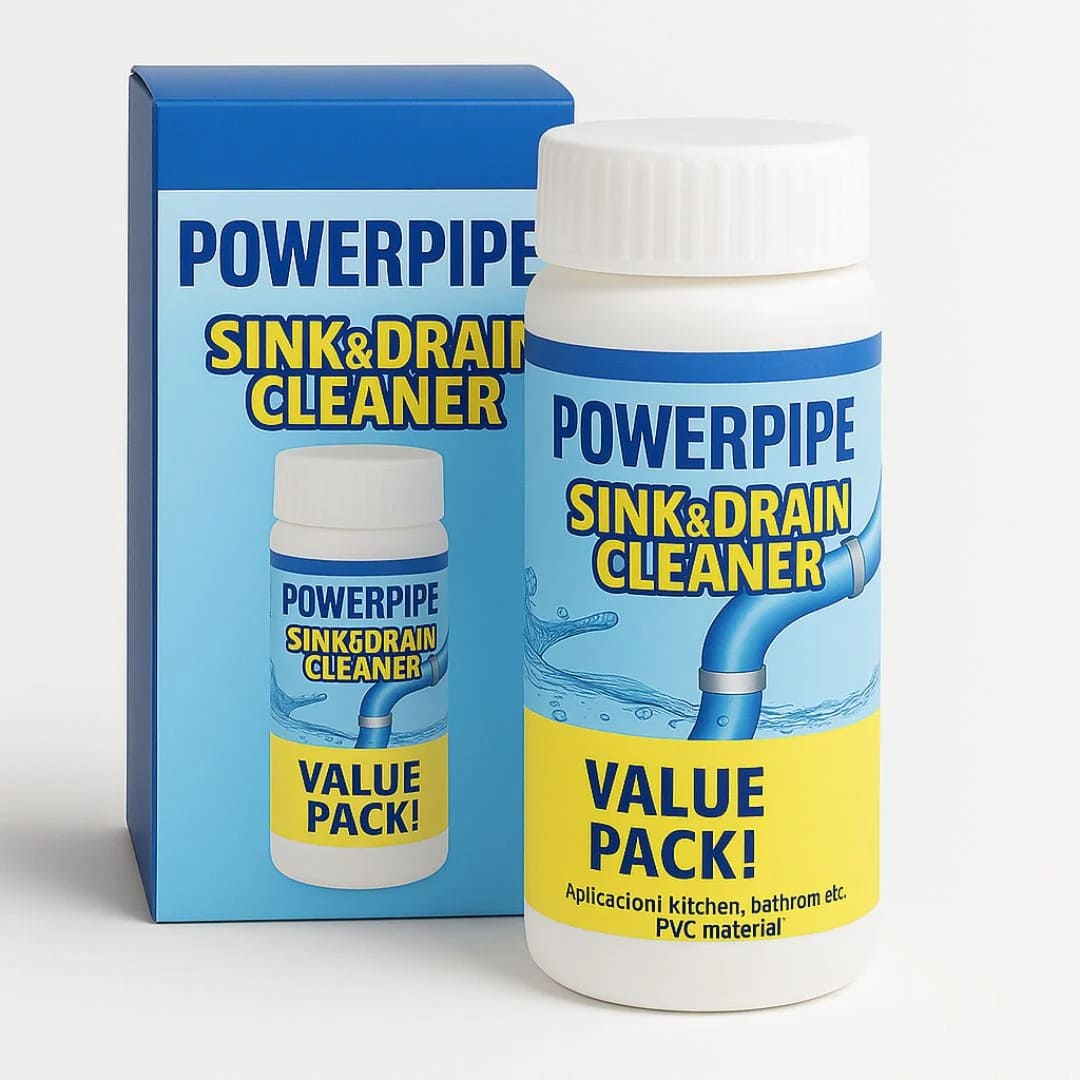 DrenaFácil®/ Polvo Limpiador de Drenaje - Despeja cañerías rápido y sin esfuerzo